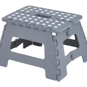 Quantité Limitée Marchepied 1 marche pliant en polypropylène 22 cm gris Code 5076P