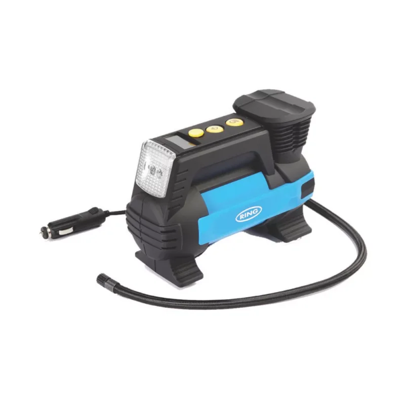 Compresseur d‘air numérique métallique Ring avec éclairage 12V Code 4310H Prix Cassé