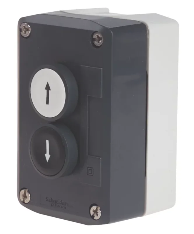 Station de commande complète à bouton-poussoir encastré XALD222 bipolaire NF Schneider Code 535HV Dernier Modèle