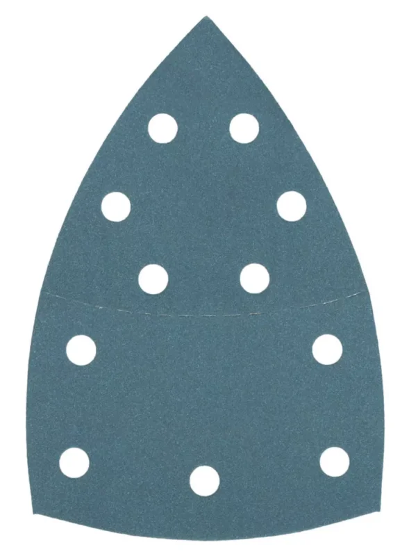 Achat Immédiat Lot de 5 papiers abrasifs ponceuse triangulaire perforés 100 x 150mm grain 180 Norton Code 743JG