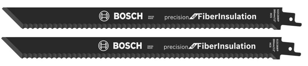 Acheter Direct Lot de 2 lames pour scie sabre matériaux isolants en fibre 300mm S1213AWP Bosch Code 490TK