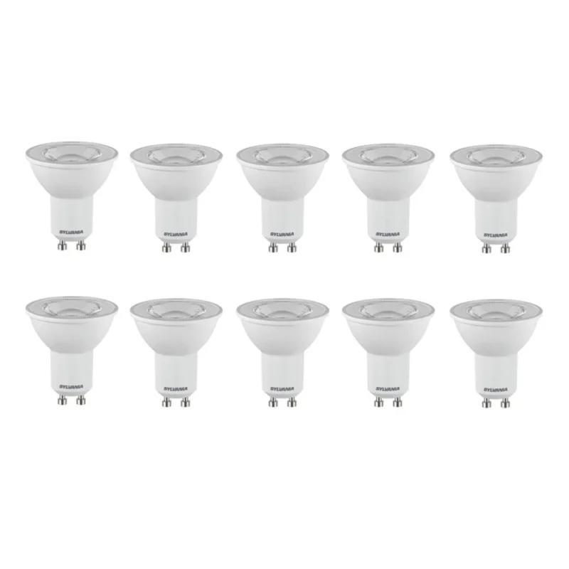 Ampoule spot Sylvania RefLED GU10 LED 345lm 4.2W0 3000 K, lot de 10 Code 666PP Seulement Aujourd'hui