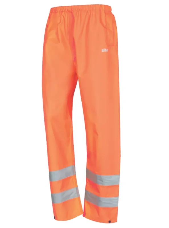 Surpantalon haute visibilité à taille élastique Huske Site, orange, taille XXL, longueur 81 cm Code 226XR Offre Limitée
