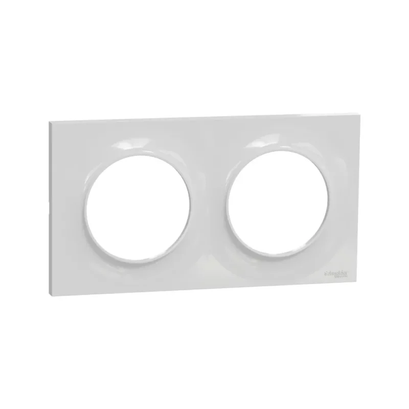 Plaque de finition 2 postes Odace Styl Gris Schneider Code 853VR Offre Du Jour