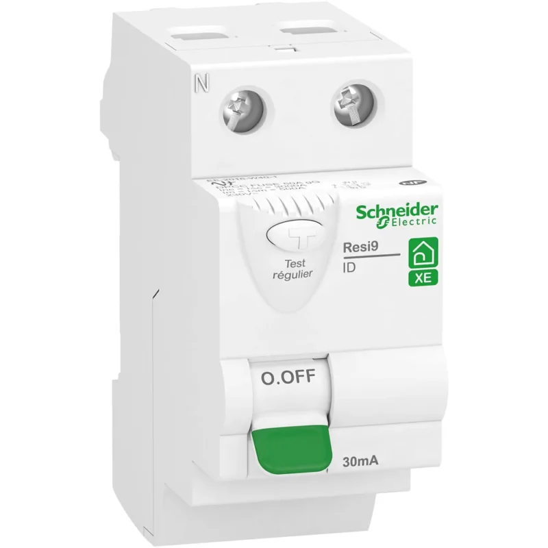 Interrupteur différentiel 40A type AC 30mA 1P+N embrochable Resi9 XE Schneider Code 254VR Commande En Gros