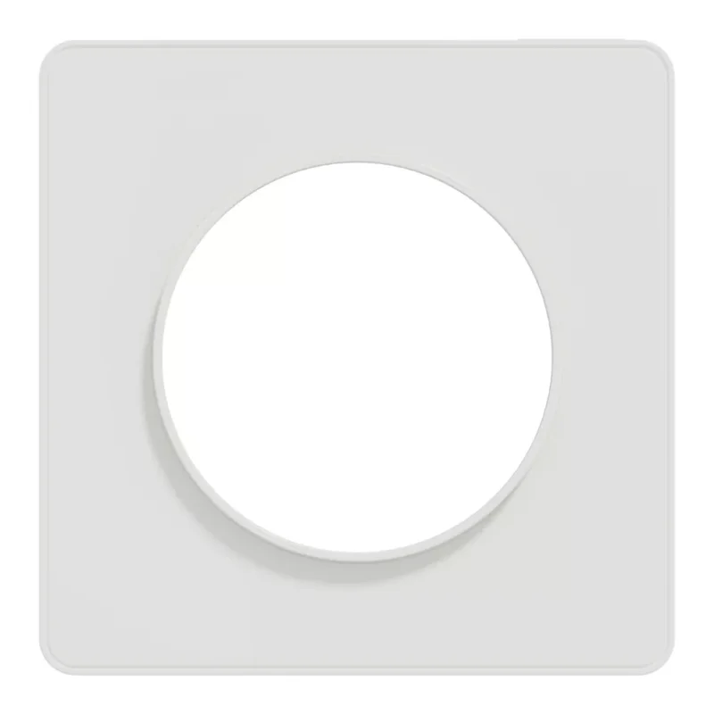 Top Vente Plaque de finition 1 poste Odace Touch Blanc Schneider Code 100RX