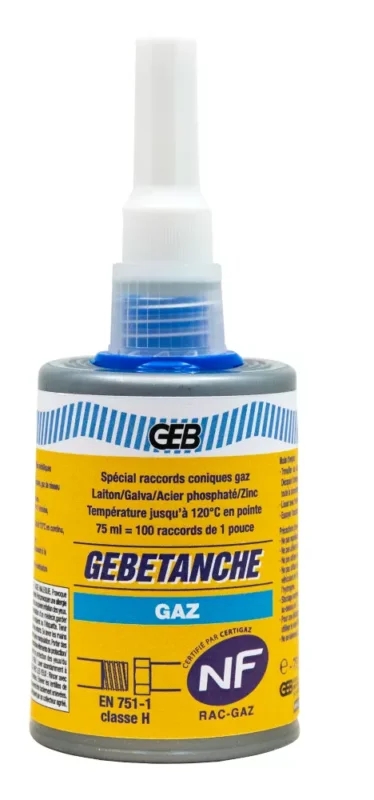 Résine pour étanchéité au gaz GEB Gebetanche 75ml Code 732RH Nouvel Arrivage