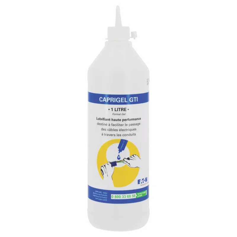 Offre Limitée Gel lubrifiant pour gaine électrique passage de fils et câbles 1L Caprigel Eaton Code 320RT