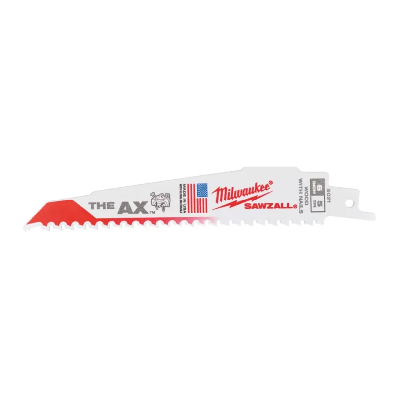 Prix Réduit Lot de 5 lames de scie sabre pour bois contenant des clous Sawzall 48475021 Milwaukee Code 932LF
