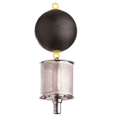 Filtre fin d‘aspiration et flotteur avec clapet anti-retour connexion tuyau 1" Produit De Marque