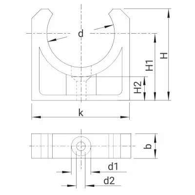 Clip de fixation pour tubes PVC - PLASSON Dernière Chance