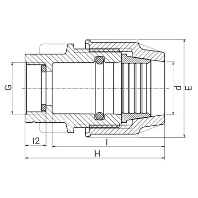 Raccord femelle à compression Série 7 - Portée plate - Filet cylindrique - ISO 228 - PLASSON Prix Réduit