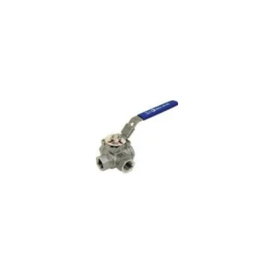 Vanne à sphère inox 3 voies Femelle en L motorisable Solde