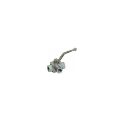 Vanne à sphère haute pression type hydraulique 3 voies en L Femelle Offre Du Jour