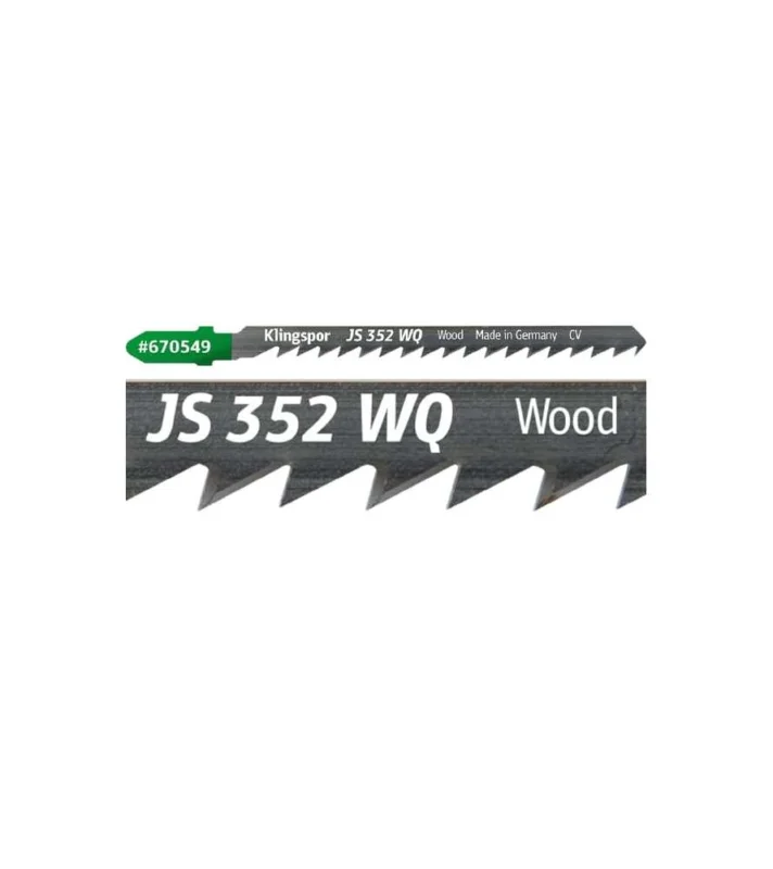 Lame de scie sauteuse Klingspor JS 352 WQ Extra spéciale pour les coupes courbes - Tous bois - 5 pièces Produit De Marque