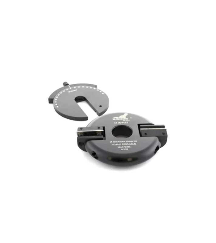Le Ravageur - Porte-outils multipentes à 45° Ø120 hauteur 40 mm pour toupie arbre de 30 mm Prix Bas