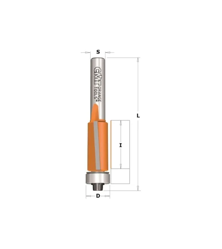 Bon Marché CMT 906.630.11 - Fraise pour affleurer Ø12,7 - LU 50,8 mm - pour défonceuse 12 mm