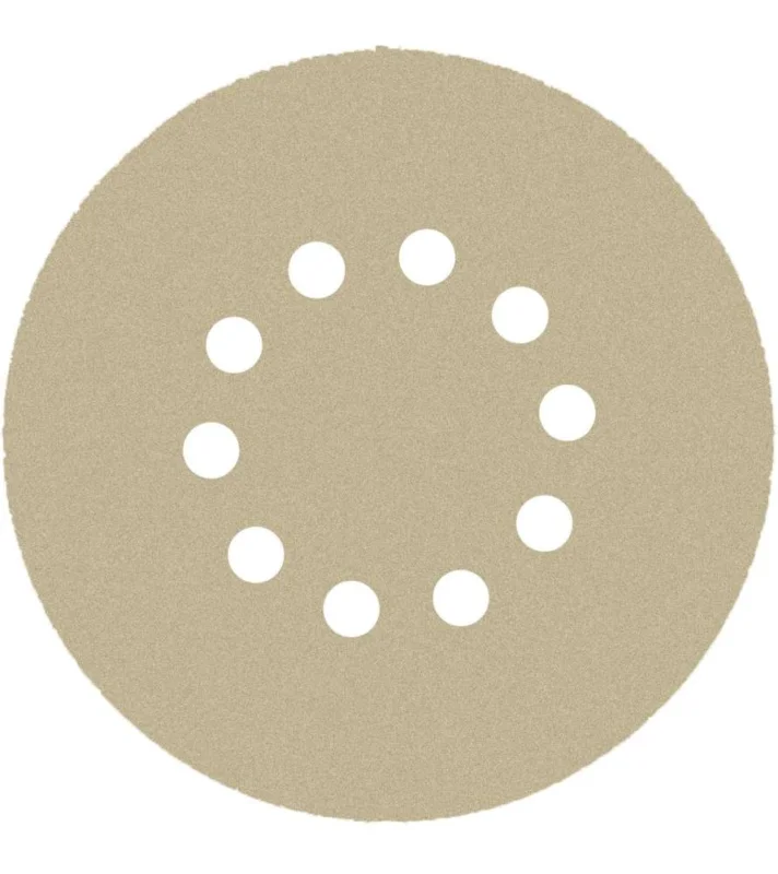 10 disques abrasifs auto-agrippants perforés 225 mm Grain 60 - Klingspor ref 302043 Promotion