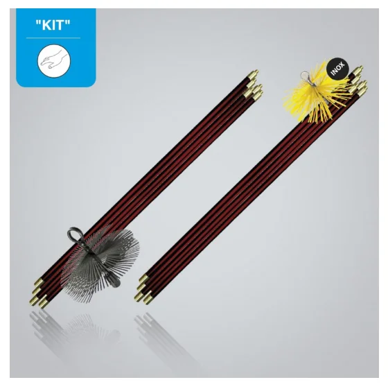 Prix Bas LEMAN - KIT RAMONAGE 7ML CANNES + HERISSON ROND D.250 ACIER