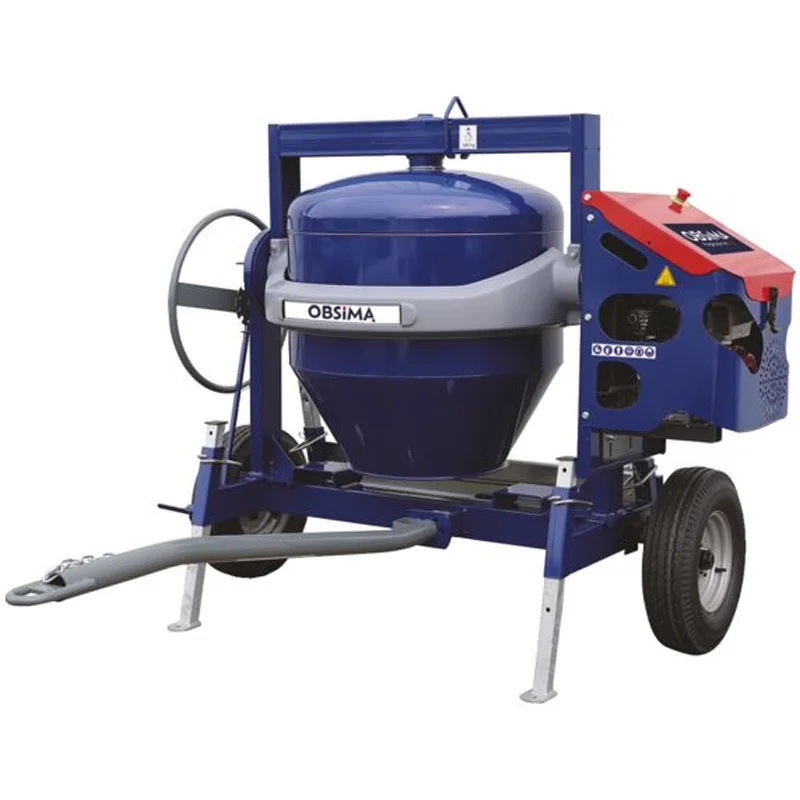Bétonnière électrique 230V Tractable Cuve 340 L - RP 350 E OBSIMA Commande En Gros