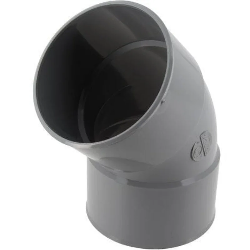 Dernière Chance Coude 45° femelle-femelle en PVC gris à coller pour évacuation d‘eau