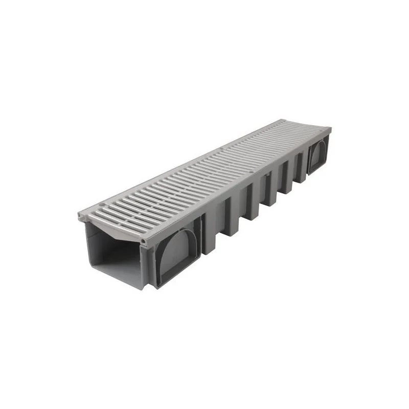 Prix Cassé Caniveau haut monté largeur 200 grille PVC Nicoll