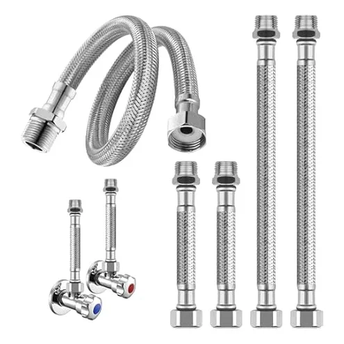 Tuyau tressé acier inox 50 cm - filetage G3/4 (GZ/GW) Prix Cassé
