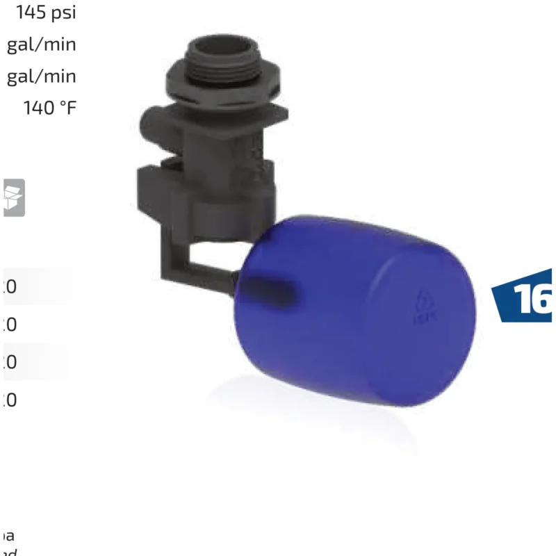 Quantité Limitée Robinet à flotteur en plastique FV1-V faible capacité